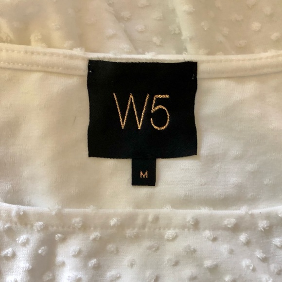 Anthro W5 White Textured Top - Picture 9 of 10